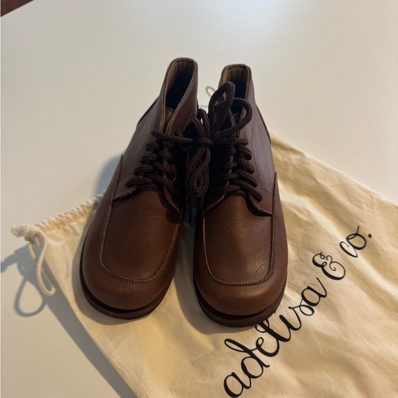 Adelisa & Co. Espresso Antigua children's leather boots size 32